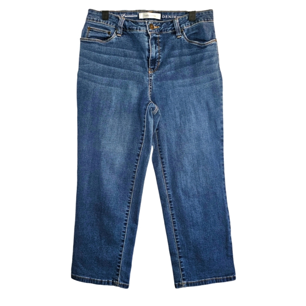 Croft & Barrow Premium Denim Crop Jeans Stretch